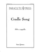 Cradle Song SSA choral sheet music cover